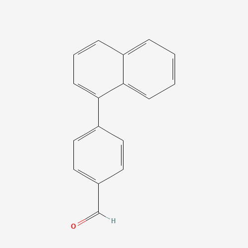 4-naphthalen-1-ylbenzaldehyde (CAS: 56432-18-9) - Chemical Structure and Molecular Formula 