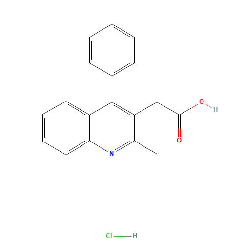 2-(2-methyl-4-phenylquinolin-3-yl)acetic acid;hydrochloride (CAS: 943825-22-7) - Related Chemical Product