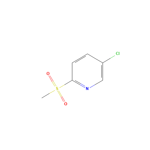 5-chloro-2-methylsulfonylpyridine (CAS: 100560-78-9) - Chemical Structure and Molecular Formula 
