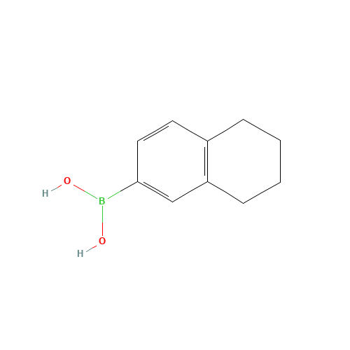 5,6,7,8-tetrahydronaphthalen-2-ylboronic acid (CAS: 405888-56-4) - Chemical Structure and Molecular Formula 