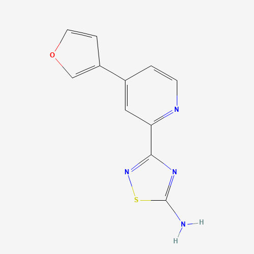 3-[4-(furan-3-yl)pyridin-2-yl]-1,2,4-thiadiazol-5-amine (CAS: 1179362-25-4) - Related Chemical Product