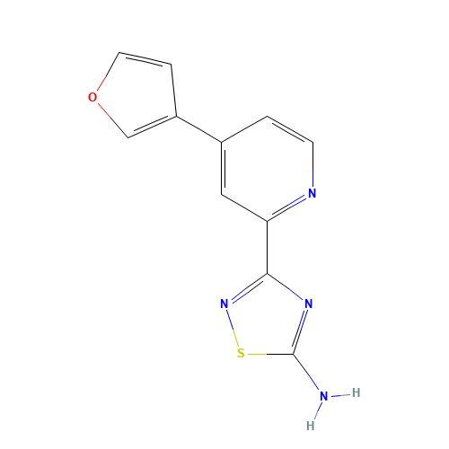 3-[4-(furan-3-yl)pyridin-2-yl]-1,2,4-thiadiazol-5-amine (CAS: 1179362-25-4) - Related Chemical Product