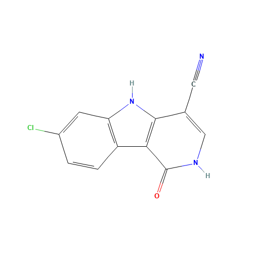 7-chloro-1-oxo-2,5-dihydropyrido[4,3-b]indole-4-carbonitrile (CAS: 1132655-17-4) - Related Chemical Product