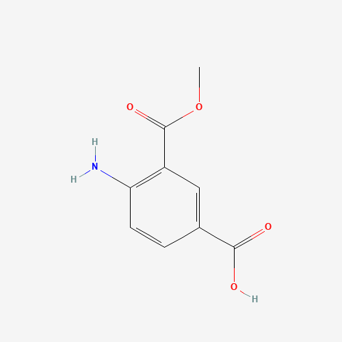 4-amino-3-methoxycarbonylbenzoic acid (CAS: 41684-07-5) - Chemical Structure and Molecular Formula 