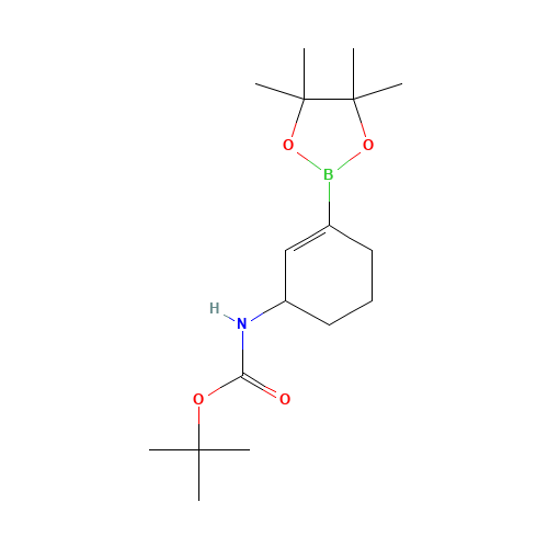tert-butyl N-[3-(4,4,5,5-tetramethyl-1,3,2-dioxaborolan-2-yl)cyclohex-2-en-1-yl]carbamate (CAS: 1175298-10-8) - Related Chemical Product