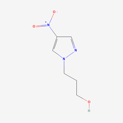 3-(4-nitropyrazol-1-yl)propan-1-ol (CAS: 1006440-58-9) - Chemical Structure and Molecular Formula 