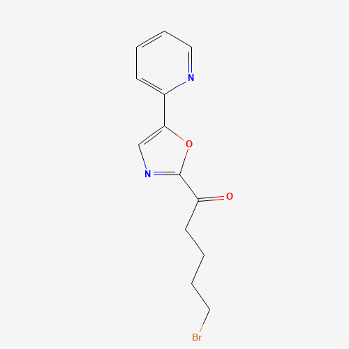 5-bromo-1-(5-pyridin-2-yl-1,3-oxazol-2-yl)pentan-1-one (CAS: 945414-55-1) - Related Chemical Product