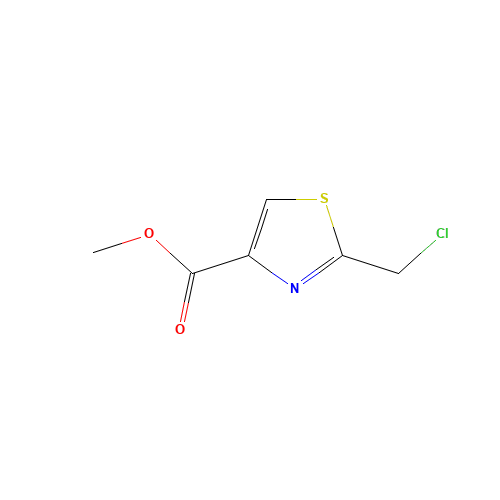 methyl 2-(chloromethyl)-1,3-thiazole-4-carboxylate (CAS: 321371-29-3) - Chemical Structure and Molecular Formula 