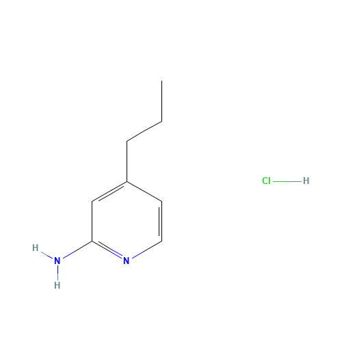 4-propylpyridin-2-amine;hydrochloride (CAS: 1187932-45-1) - Chemical Structure and Molecular Formula 