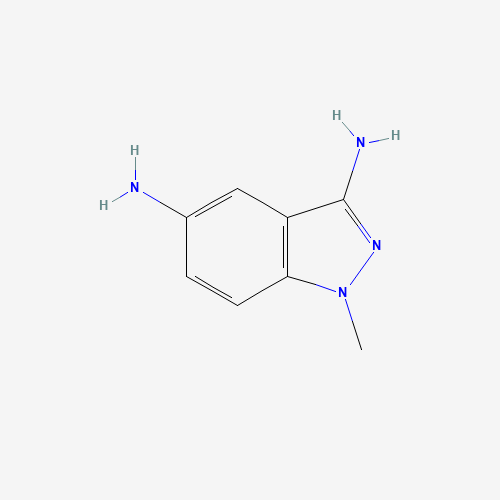 1-methylindazole-3,5-diamine (CAS: 1430217-70-1) - Chemical Structure and Molecular Formula 