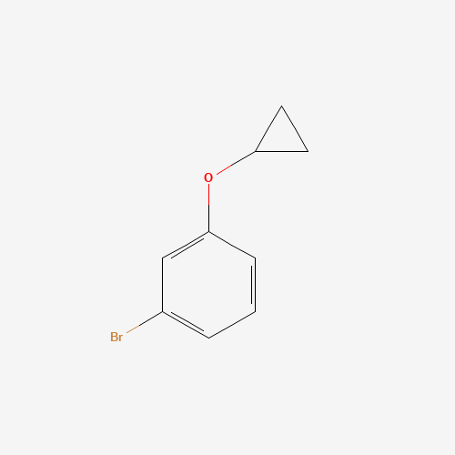 1-bromo-3-cyclopropyloxybenzene (CAS: 1035690-22-2) - Chemical Structure and Molecular Formula 