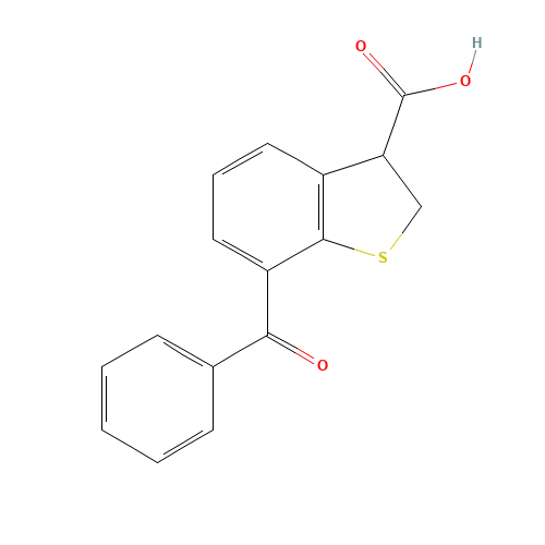 7-benzoyl-2,3-dihydro-1-benzothiophene-3-carboxylic acid (CAS: 93669-93-3) - Related Chemical Product