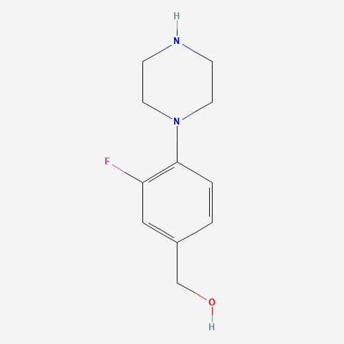(3-fluoro-4-piperazin-1-ylphenyl)methanol (CAS: 868244-63-7) - Related Chemical Product