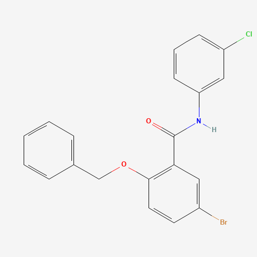 5-bromo-N-(3-chlorophenyl)-2-phenylmethoxybenzamide (CAS: 1285513-41-8) - Related Chemical Product