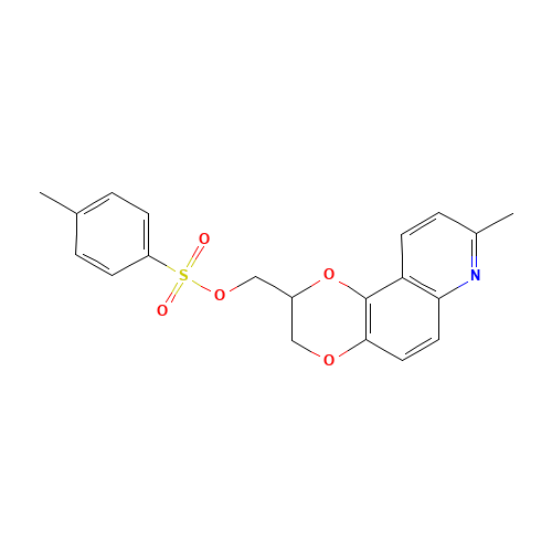 (8-methyl-2,3-dihydro-[1,4]dioxino[2,3-f]quinolin-2-yl)methyl 4-methylbenzenesulfonate (CAS: 475682-51-0) - Related Chemical Product