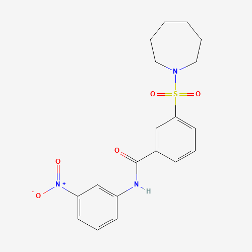 3-(azepan-1-ylsulfonyl)-N-(3-nitrophenyl)benzamide (CAS: 330461-64-8) - Related Chemical Product