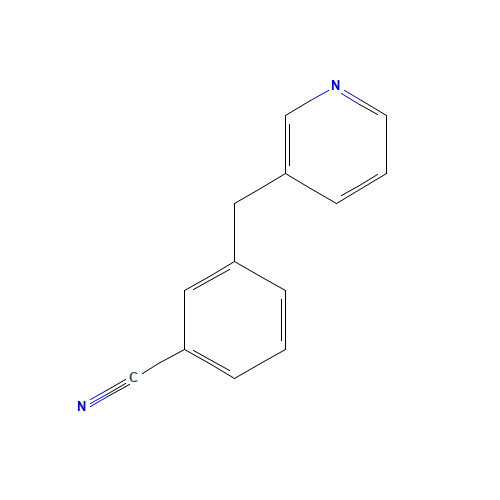 3-(pyridin-3-ylmethyl)benzonitrile (CAS: 1245648-99-0) - Chemical Structure and Molecular Formula 