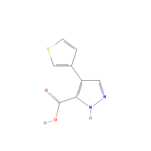 4-thiophen-3-yl-1H-pyrazole-5-carboxylic acid (CAS: 117784-24-4) - Related Chemical Product