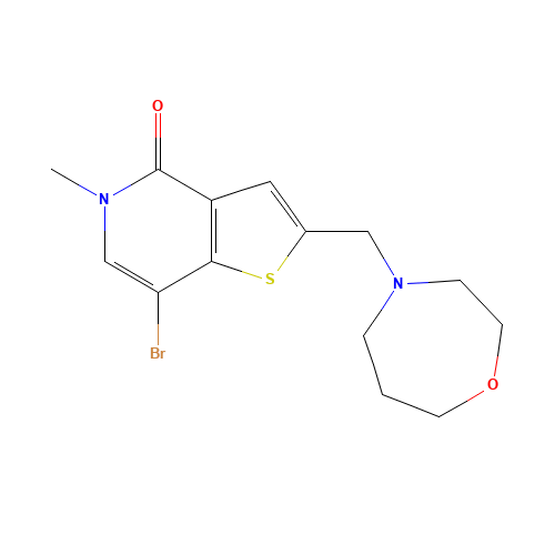 7-bromo-5-methyl-2-(1,4-oxazepan-4-ylmethyl)thieno[3,2-c]pyridin-4-one (CAS: 1610520-61-0) - Related Chemical Product