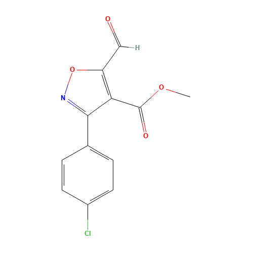 methyl 3-(4-chlorophenyl)-5-formyl-1,2-oxazole-4-carboxylate (CAS: 682352-76-7) - Related Chemical Product