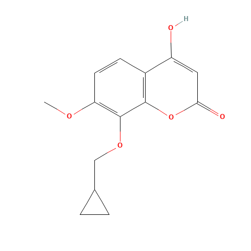 8-(cyclopropylmethoxy)-4-hydroxy-7-methoxychromen-2-one (CAS: 1219709-36-0) - Related Chemical Product