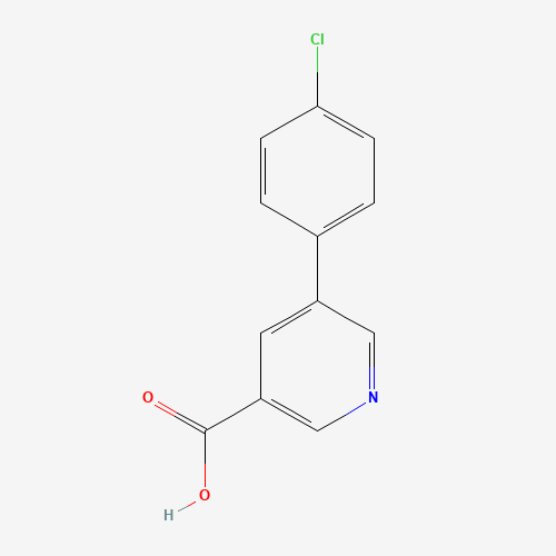 5-(4-chlorophenyl)pyridine-3-carboxylic acid (CAS: 187999-33-3) - Chemical Structure and Molecular Formula 