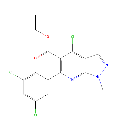 ethyl 4-chloro-6-(3,5-dichlorophenyl)-1-methylpyrazolo[3,4-b]pyridine-5-carboxylate (CAS: 635325-04-1) - Related Chemical Product