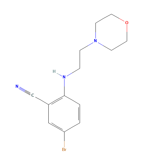 5-bromo-2-(2-morpholin-4-ylethylamino)benzonitrile (CAS: 214210-02-3) - Related Chemical Product