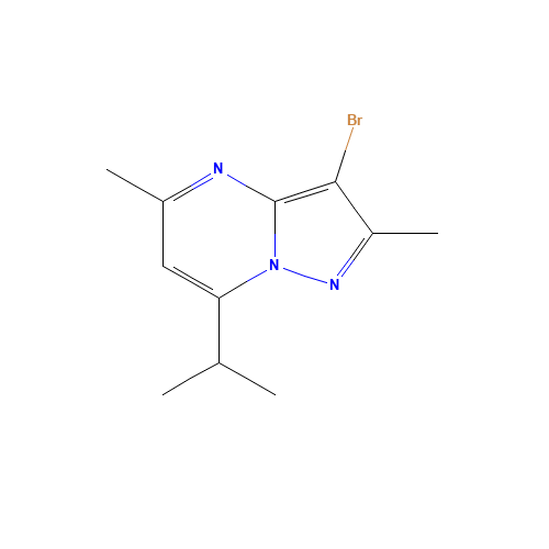 3-bromo-2,5-dimethyl-7-propan-2-ylpyrazolo[1,5-a]pyrimidine (CAS: 1263282-81-0) - Related Chemical Product