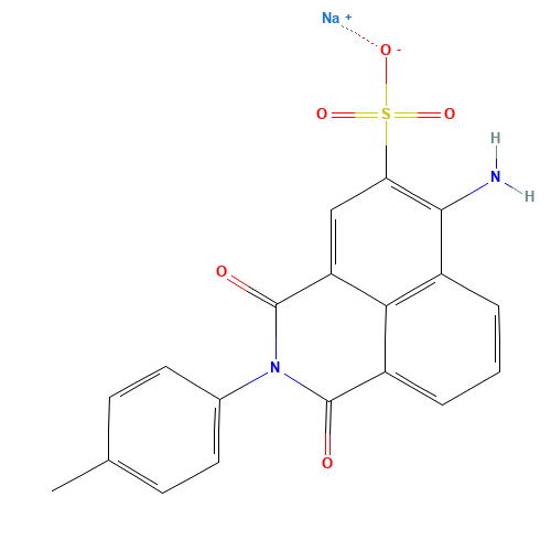 sodium;6-amino-2-(4-methylphenyl)-1,3-dioxobenzo[de]isoquinoline-5-sulfonate (CAS: 2391-30-2) - Related Chemical Product