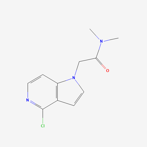 2-(4-chloropyrrolo[3,2-c]pyridin-1-yl)-N,N-dimethylacetamide (CAS: 494767-42-9) - Chemical Structure and Molecular Formula 