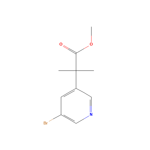 methyl 2-(5-bromopyridin-3-yl)-2-methylpropanoate (CAS: 1257554-79-2) - Related Chemical Product