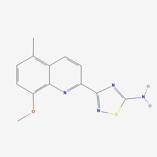 3-(8-methoxy-5-methylquinolin-2-yl)-1,2,4-thiadiazol-5-amine (CAS: 1179360-26-9) - Related Chemical Product
