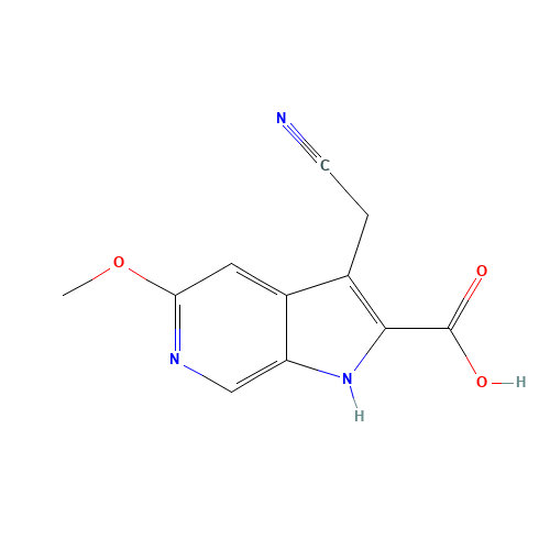 3-(cyanomethyl)-5-methoxy-1H-pyrrolo[2,3-c]pyridine-2-carboxylic acid (CAS: 22772-37-8) - Related Chemical Product