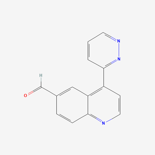 4-pyridazin-3-ylquinoline-6-carbaldehyde (CAS: 958852-16-9) - Chemical Structure and Molecular Formula 