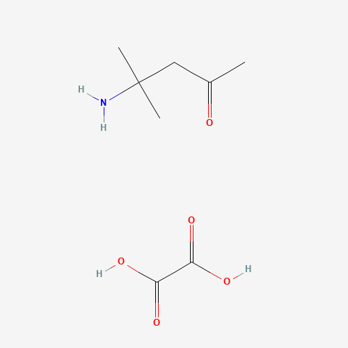 4-amino-4-methylpentan-2-one;oxalic acid (CAS: 625-03-6) - Chemical Structure and Molecular Formula 