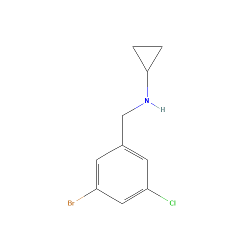 N-[(3-bromo-5-chlorophenyl)methyl]cyclopropanamine (CAS: 1229245-70-8) - Related Chemical Product