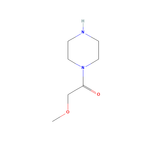 2-methoxy-1-piperazin-1-ylethanone (CAS: 95550-06-4) - Chemical Structure and Molecular Formula 