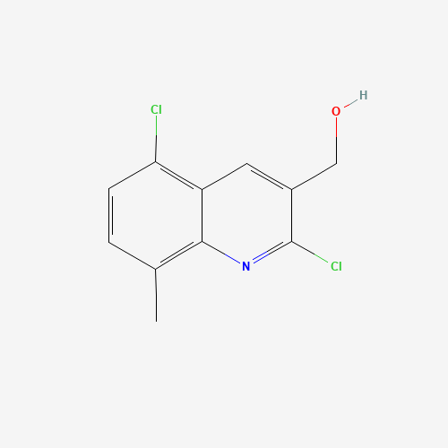 (2,5-dichloro-8-methylquinolin-3-yl)methanol (CAS: 1017429-51-4) - Chemical Structure and Molecular Formula 