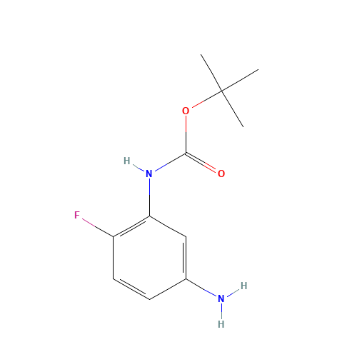 tert-butyl N-(5-amino-2-fluorophenyl)carbamate (CAS: 535170-18-4) - Chemical Structure and Molecular Formula 