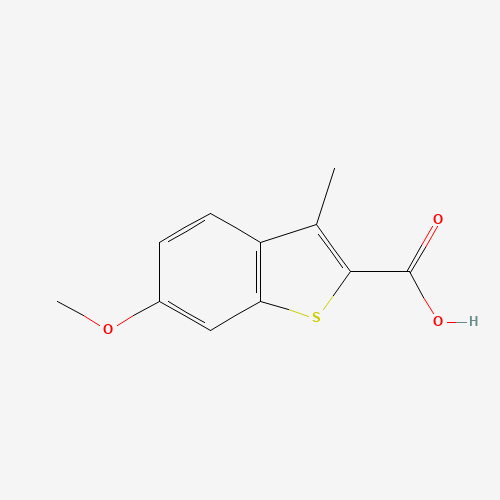 6-methoxy-3-methyl-1-benzothiophene-2-carboxylic acid (CAS: 23045-75-2) - Chemical Structure and Molecular Formula 