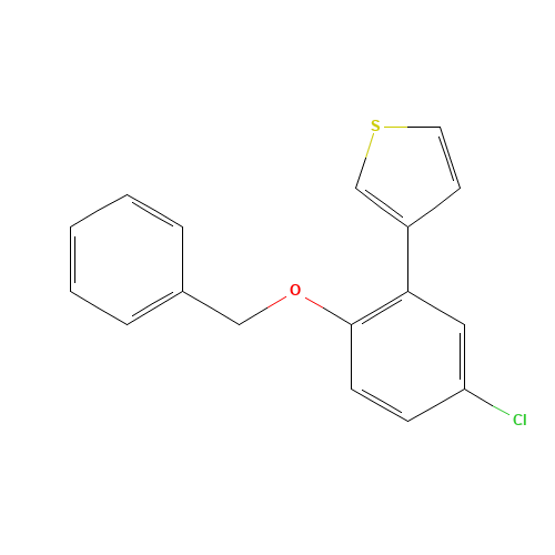 3-(5-chloro-2-phenylmethoxyphenyl)thiophene (CAS: 848188-12-5) - Related Chemical Product