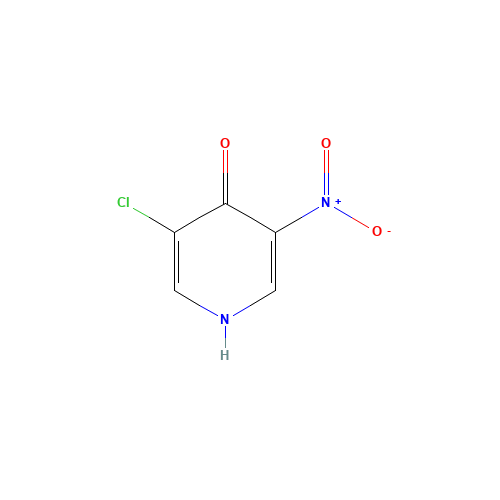 3-chloro-5-nitro-1H-pyridin-4-one (CAS: 31872-64-7) - Chemical Structure and Molecular Formula 