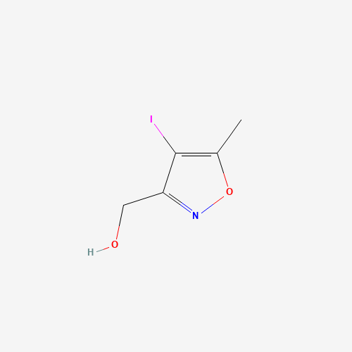 (4-iodo-5-methyl-1,2-oxazol-3-yl)methanol (CAS: 854015-61-5) - Chemical Structure and Molecular Formula 