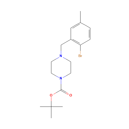 tert-butyl 4-[(2-bromo-5-methylphenyl)methyl]piperazine-1-carboxylate (CAS: 1460033-42-4) - Related Chemical Product