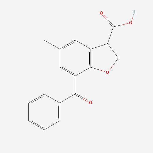 7-benzoyl-5-methyl-2,3-dihydro-1-benzofuran-3-carboxylic acid (CAS: 91503-30-9) - Related Chemical Product