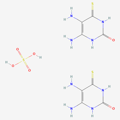 5,6-diamino-4-sulfanylidene-1H-pyrimidin-2-one;sulfuric acid (CAS: 117043-64-8) - Chemical Structure and Molecular Formula 