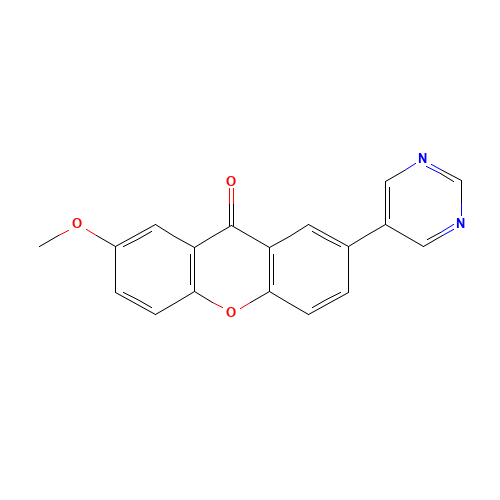 2-methoxy-7-pyrimidin-5-ylxanthen-9-one (CAS: 1215869-31-0) - Related Chemical Product