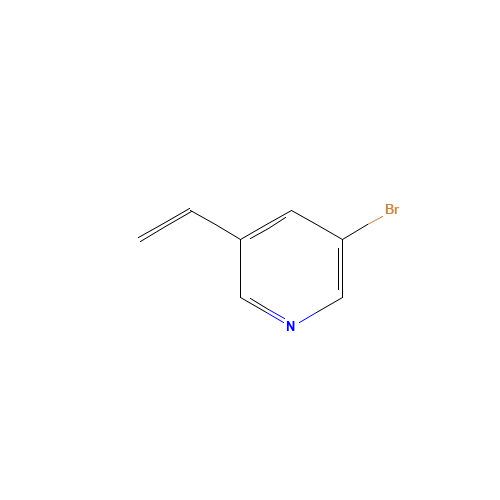 3-bromo-5-ethenylpyridine (CAS: 191104-26-4) - Chemical Structure and Molecular Formula 