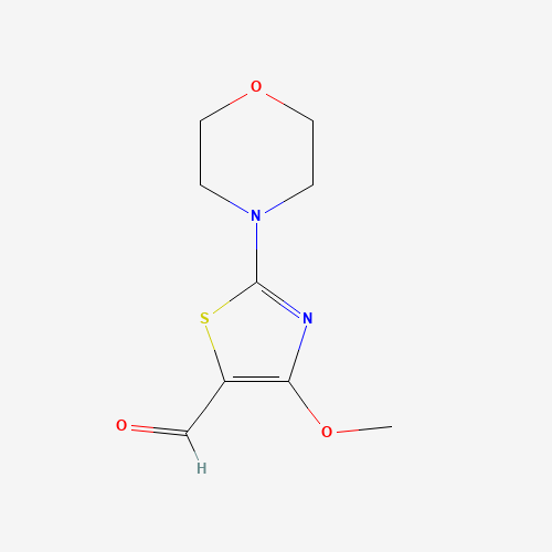 4-methoxy-2-morpholin-4-yl-1,3-thiazole-5-carbaldehyde (CAS: 919016-53-8) - Chemical Structure and Molecular Formula 
